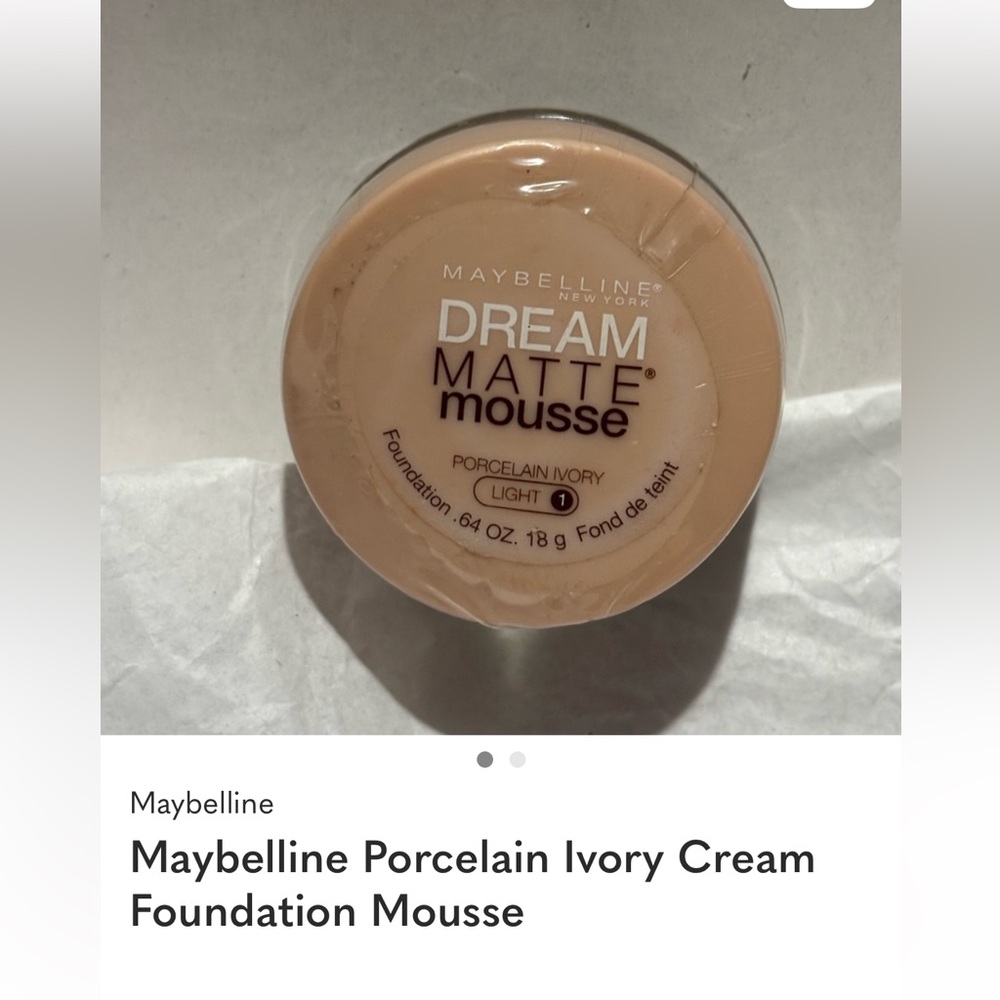 Maybelline Porcelain Ivory Cream Foundation Mousse